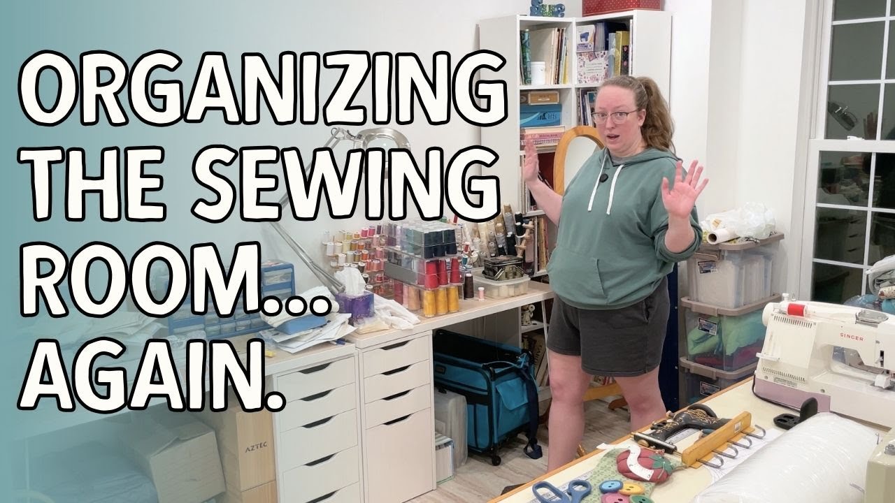Sewing Room Organization: A Gentle January Reset (making progress)
