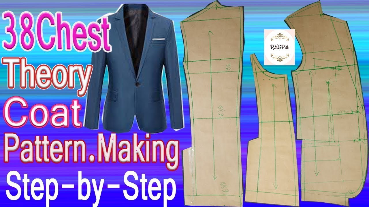 38 Chest Theory coat pattern making | How to make coat pattern simple method | @RMG pattern Making16