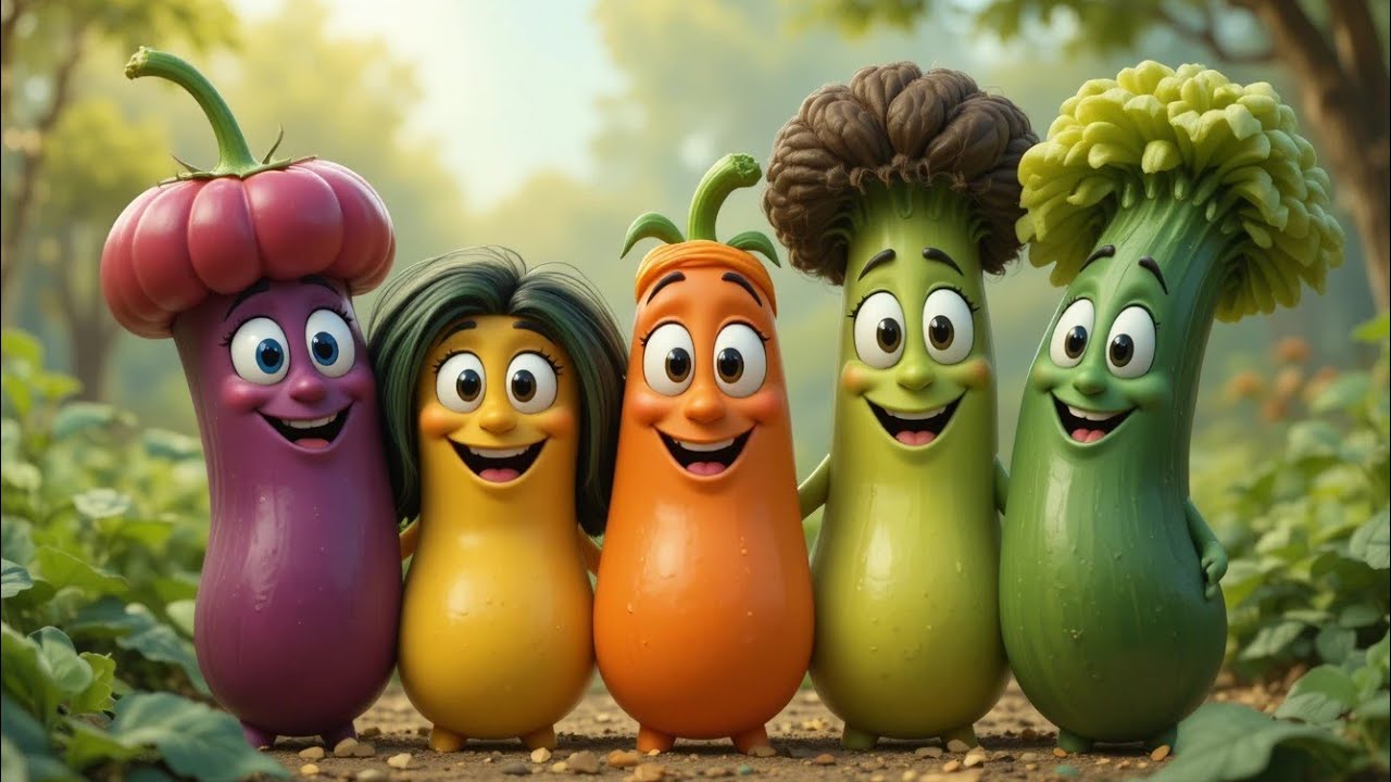 5 Nuth Kuth Sabziyan Song for Kids | Healthy Veggies Song | Cute Veggies Dance Song 