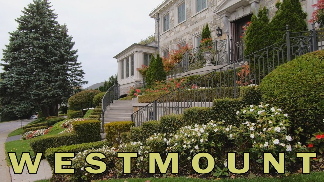 Autumn Walk in Westmount, QC, Canada - Montreal Walks 2021