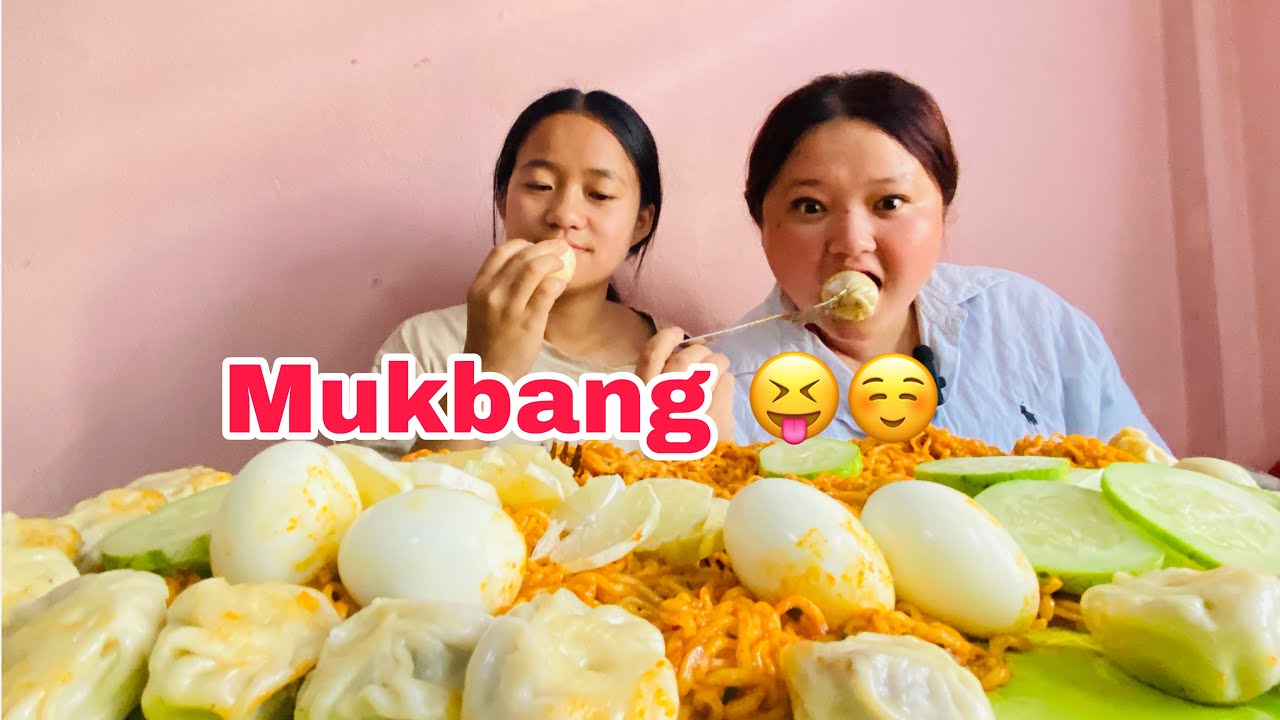 Hamro mukbang kada x 😝☺️ 🍝🥚🥟🥒🍋