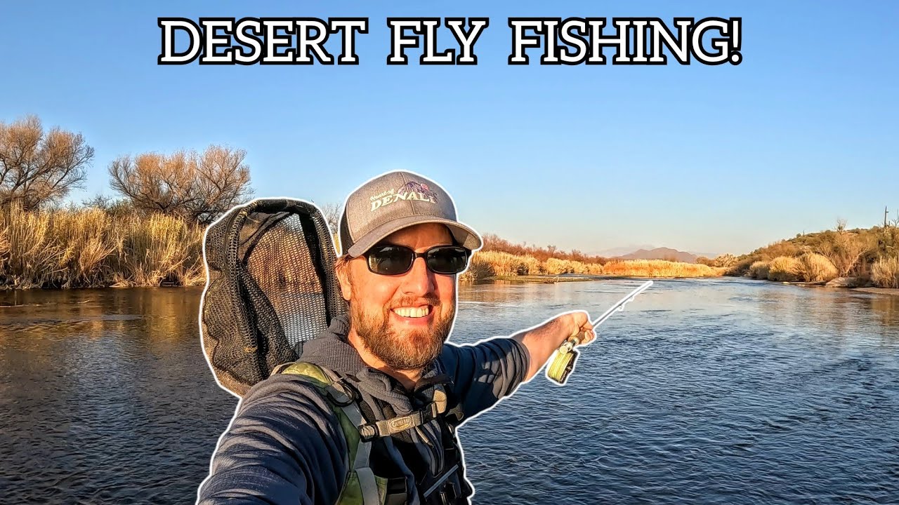 Fly Fishing a BEAUTIFUL Desert River for TROUT! (Salt River, Arizona)