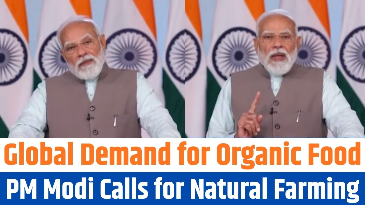 PM Modi Pushes Natural Farming for Global | Markets Natural Farming Key to India’s Health Revolution