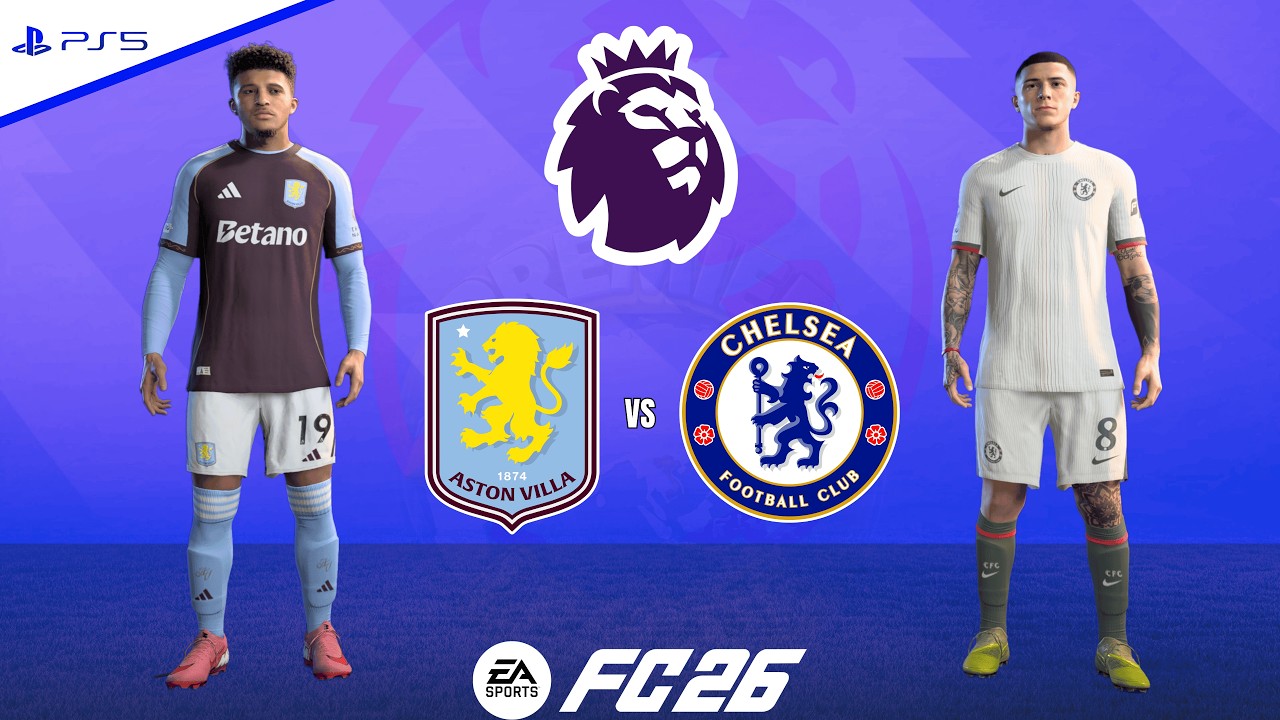 Aston Villa vs Chelsea | Premier League 25/26 - Round 29 | FC 26 - PS5™[4K]