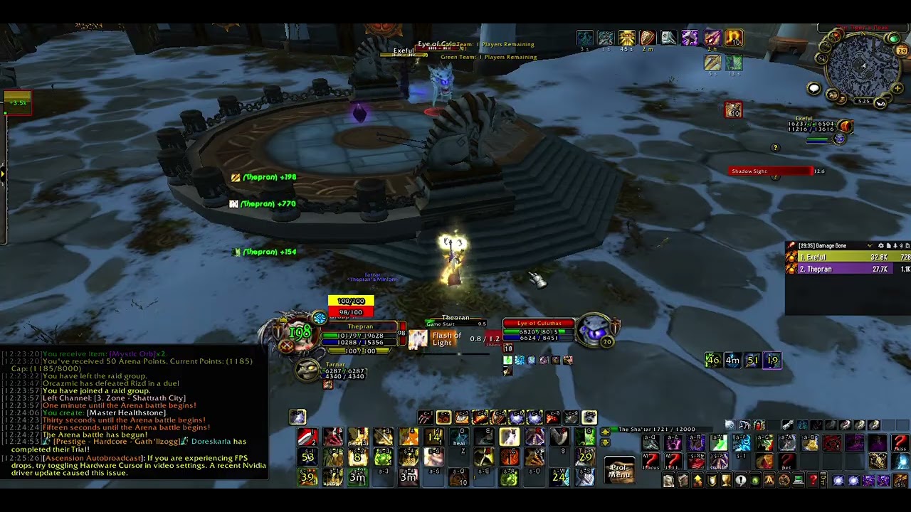 Ascension Wow Pran arena 1v1 s4.5 OWTL vs Exeful Darkmaster