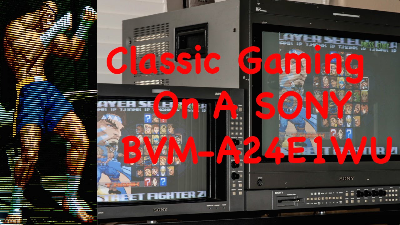 Classic Gaming on a Sony BVM D24E1WU