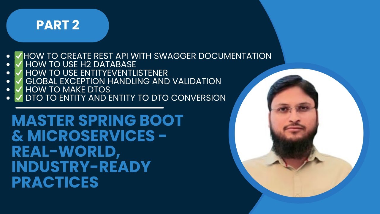 Lecture 2  Spring Boot REST API Fundamentals with Swagger, H2, DTO & Exception Handling
