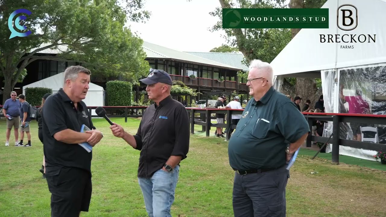 CC with Paul Kenny and Ken Breckon at the NZB Standardbred sales