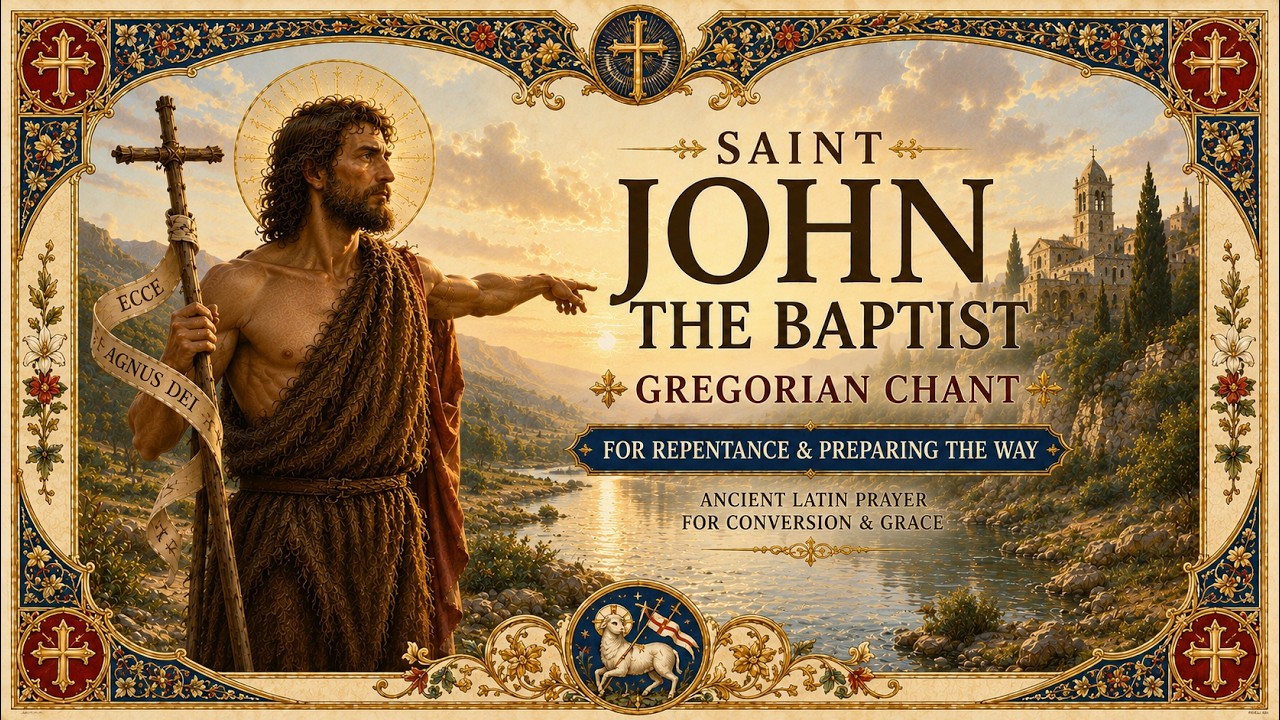 Gregorian Chant for Repentance & Preparation | St. John the Baptist Ancient Latin Hymn