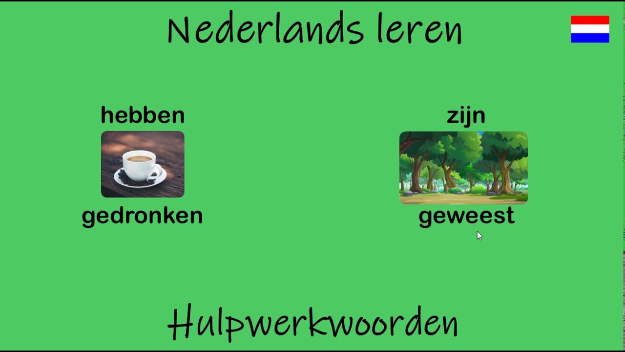 Nederlands leren; Hulpwerkwoorden. (Les 56)