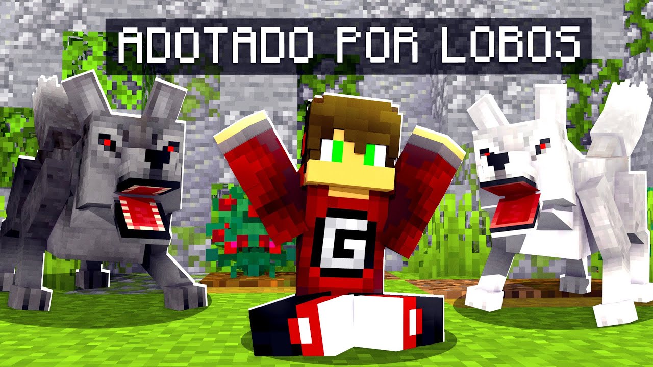 BEBE GUIHH FOI ADOTADO POR LOBOS NO MINECRAFT ✭ Guihh ✭