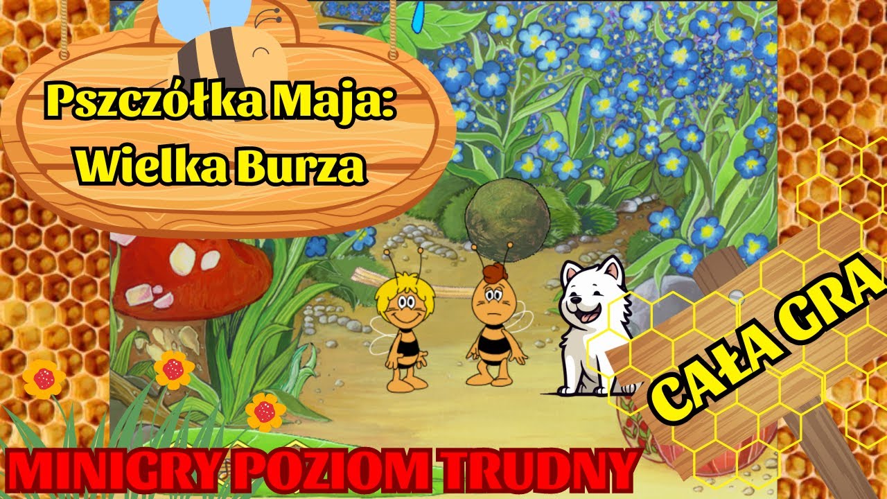 [Gramy z Piorunem] Pszczółka Maja: Wielka Burza - Cała gra [Minigry poziom trudny]