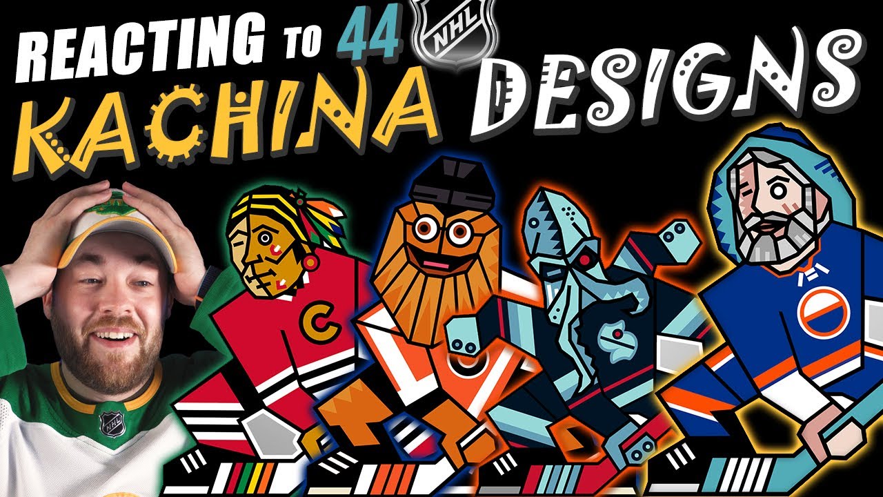 Reacting to 44 NHL Kachina Team Designs!