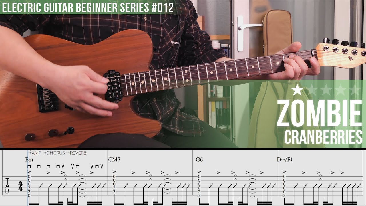 Zombie - Cranberries [ Electric Guitar Beginner Series #012 ]