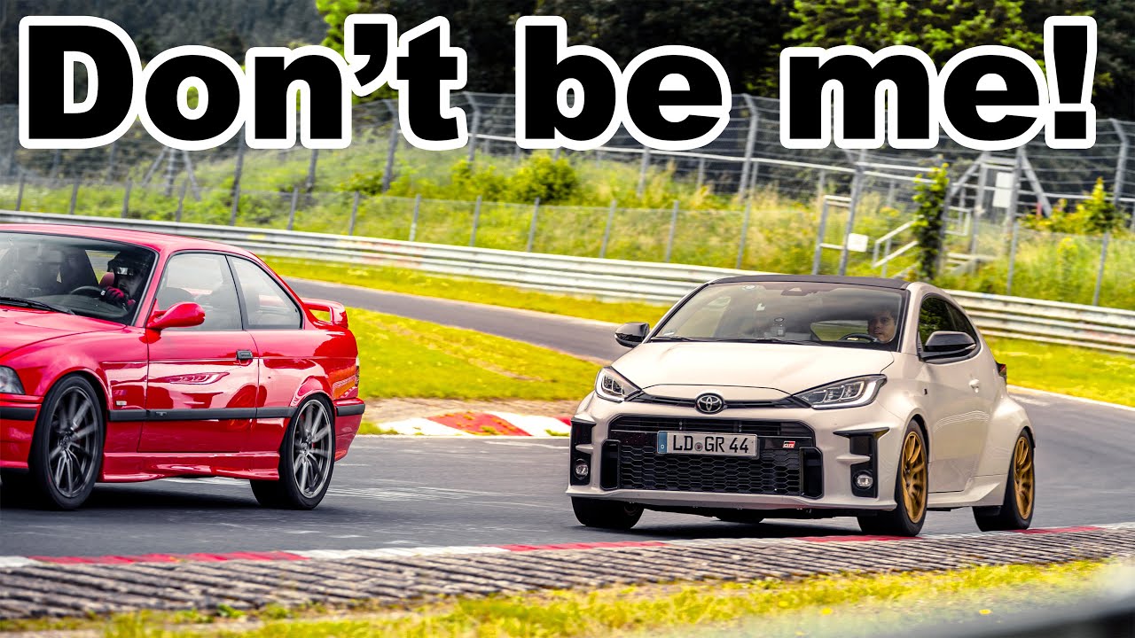 GR Yaris Nürburgring Lap with too much send and DANGEROUS E36 M3