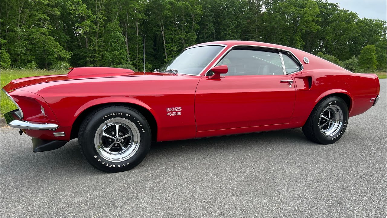 1969 Ford Mustang Boss 429 Candy Apple Red KK1873