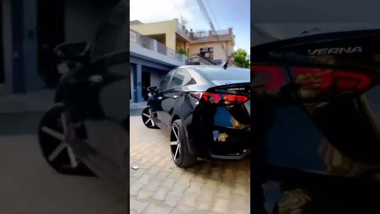Hyundai verna balck modified | verna car status | #verna #ytshorts