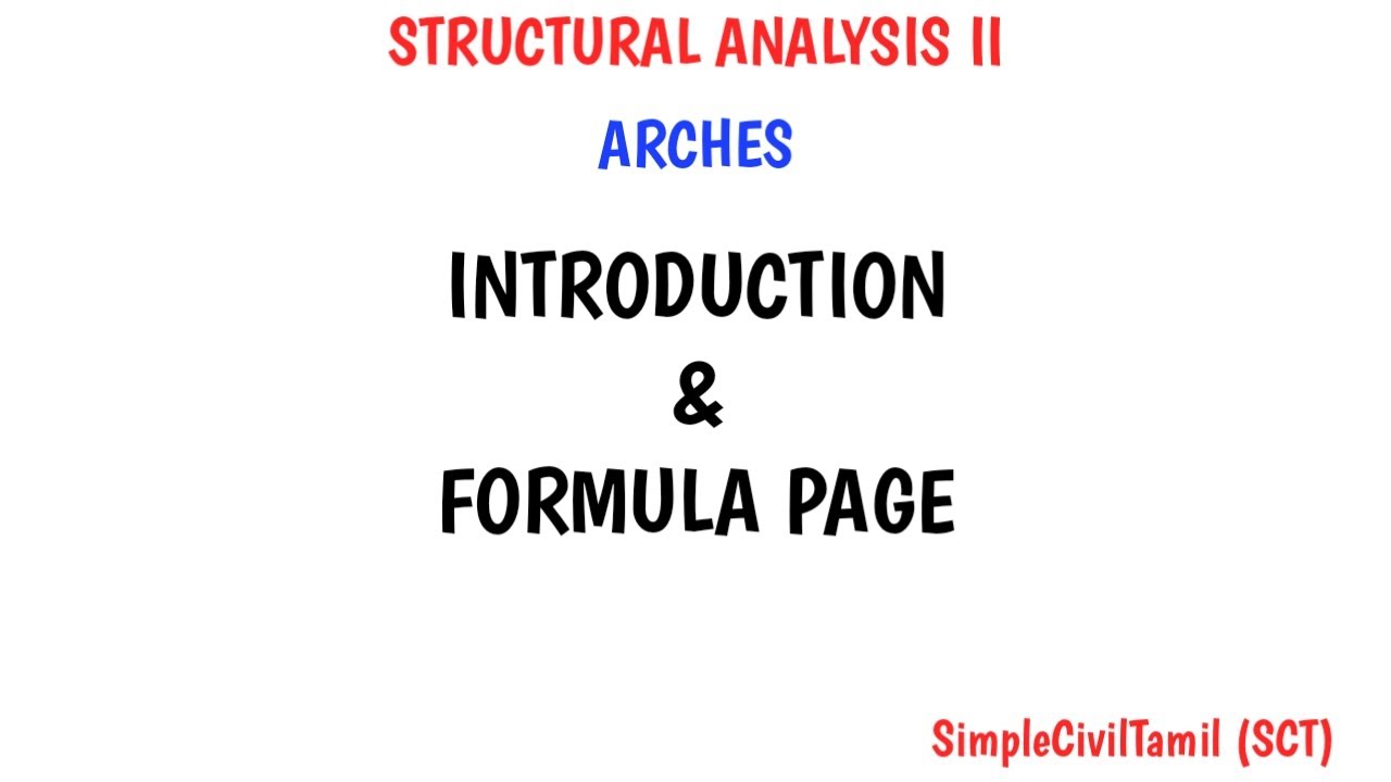 Arches introduction and formula