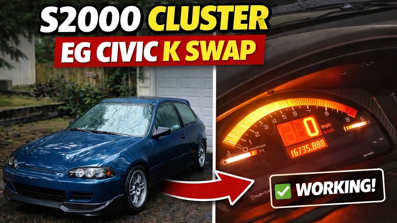 S2000 Cluster Swap K Swap EG Civic