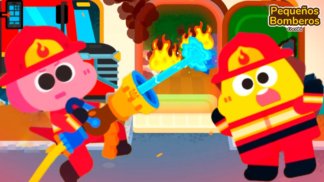 📲 APP PEQUEÑOS BOMBEROS COCOBI en español 🌈 APPS infantiles