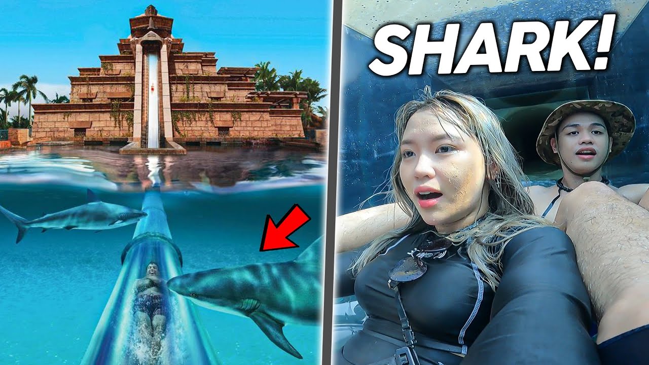 SHARK ATTACK WATER SLIDE sa DUBAI - GRABE 'TO!!