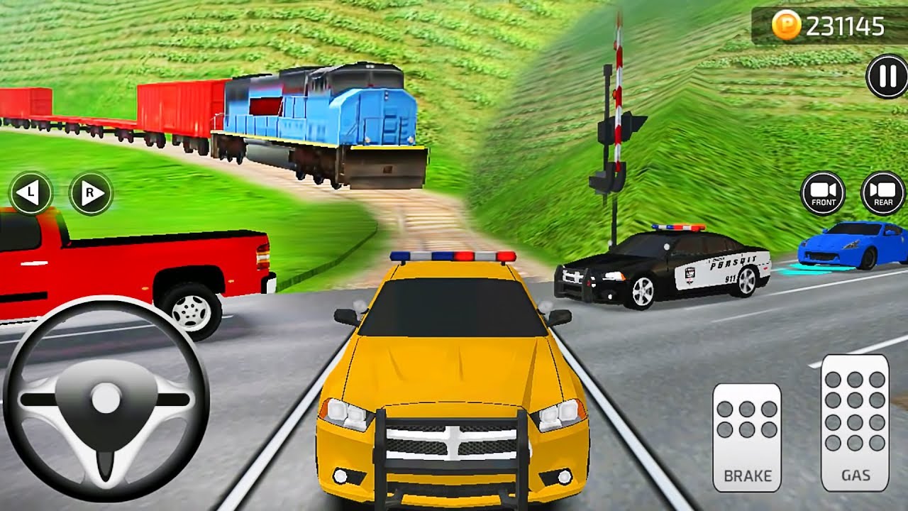 Parking Frenzy 3D Simulator Police Cars Jeep and Trains - Best Android Gameplay #5