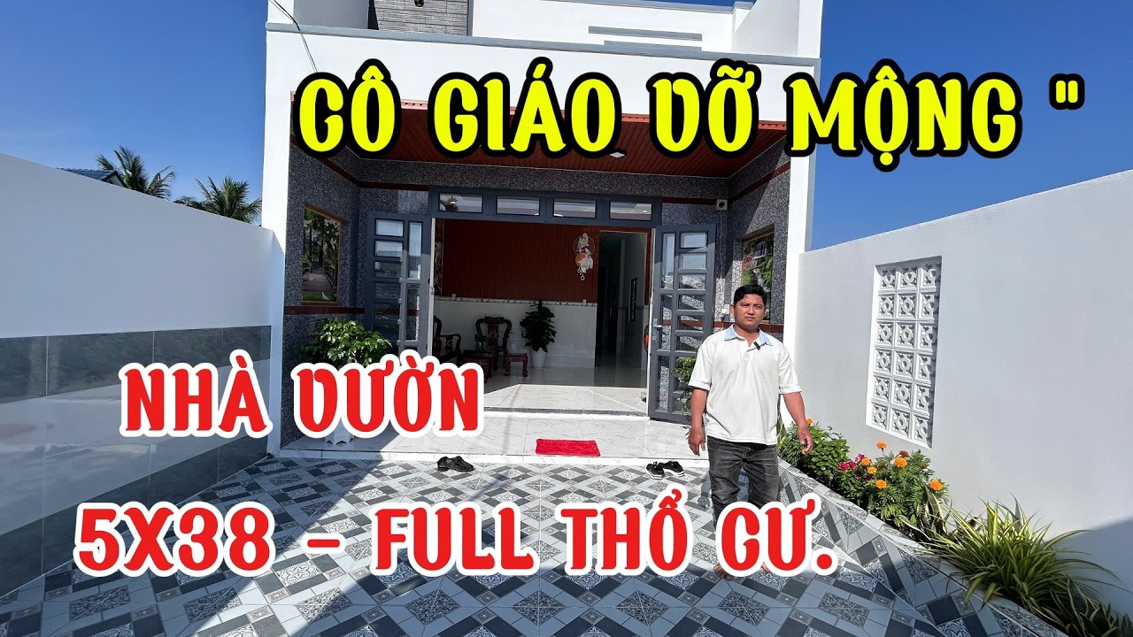 cứu c em ơi.nghe theo bạn bỏ nghề giáo chuyển qua bds. chủ kẹt cứng căn nhà vườn shr 5x38 kề hóc môn