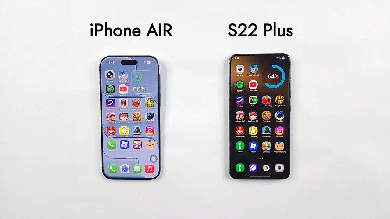 iPhone AIR vs Samsung S22 Plus - SPEED TEST!