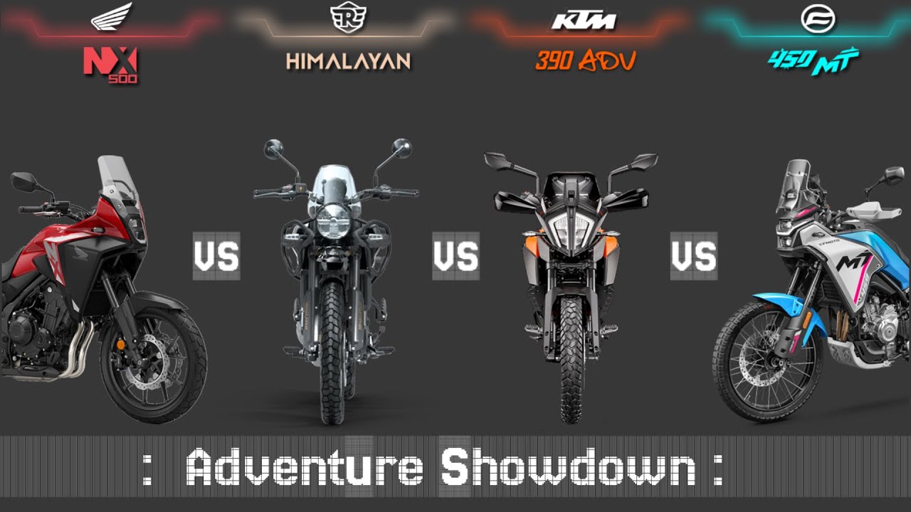 Honda NX500 🆚 Himalayan 452 🆚Ktm 390 Adv🆚Cf Moto 450 mt | Mileage | Top Speed | Price  | Comparison