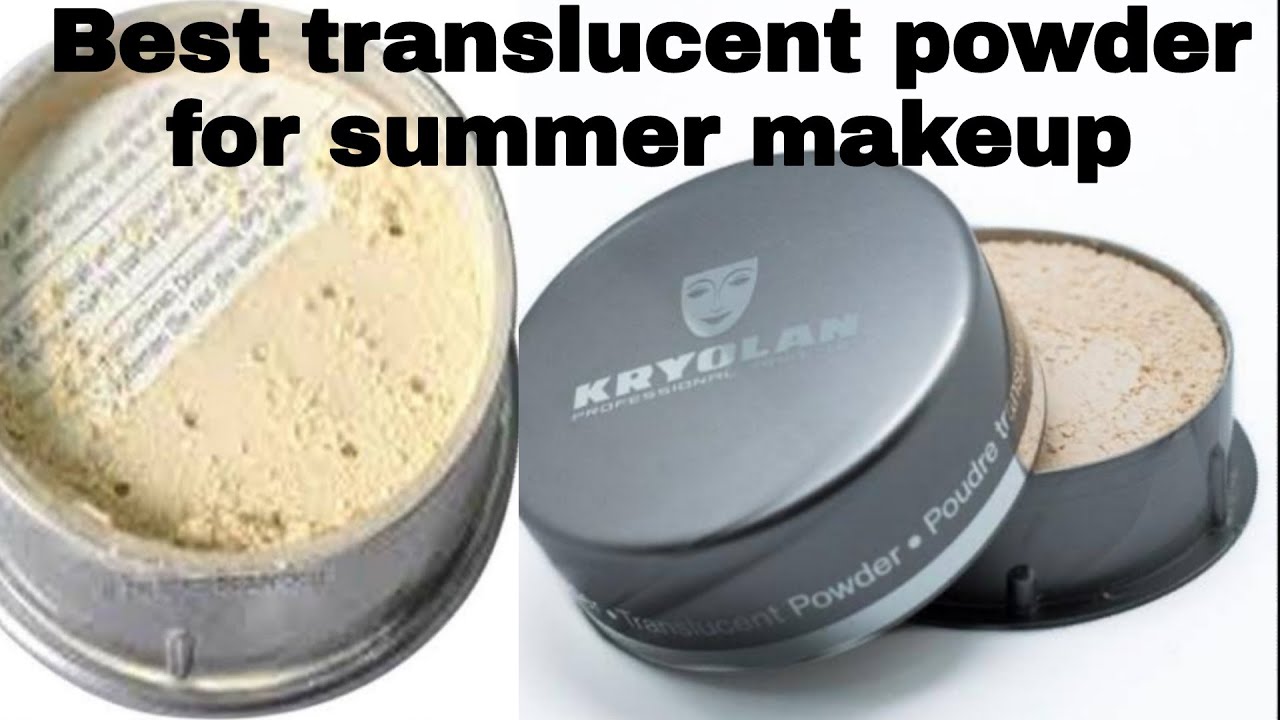 Kryolan translucent powder || best loose powder for summer makeup