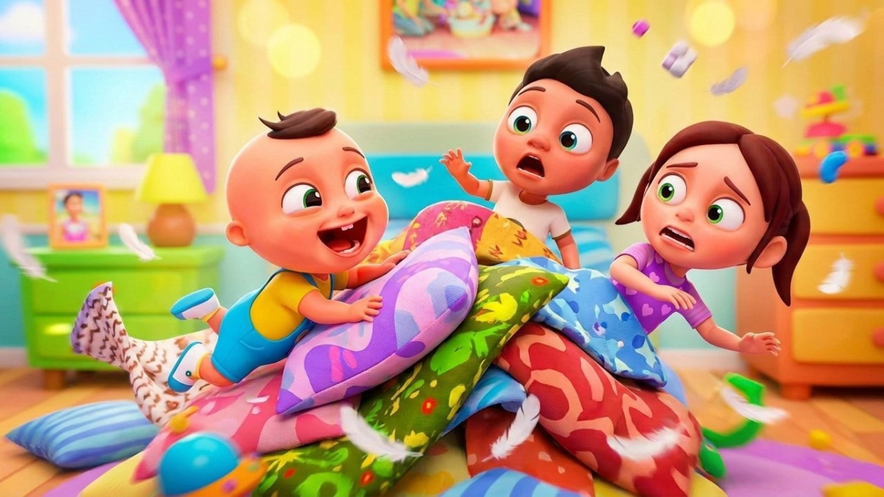 Десять ребят спят в кровати 🛌 Развивающее видео для детей от Baby Berry + Russkiye mul'tfil'my
