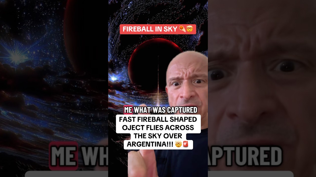 Massive fireball seen over La Pampa, Argentin!!! 🤯🚨 #ufo #argentina #aliens #space #whatwasthat