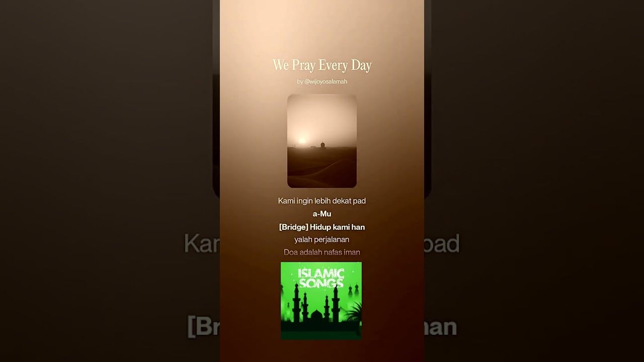 METAL ISLAMIC SONGS We Pray Every Day
