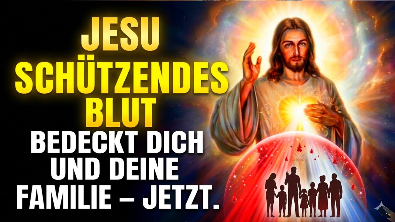 Bedecke deine Familie mit dem kostbaren Blut Jesu. Jesu vollkommener Schutz.