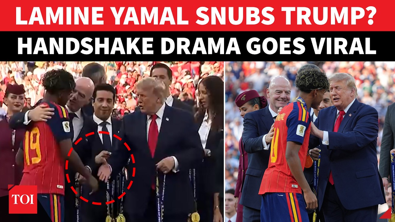 New Video: Lamine Yamal INSULTS Trump? Spanish Soccer Star &lsquo;REFUSES TO SHAKE HANDS&rsquo; With POTUS