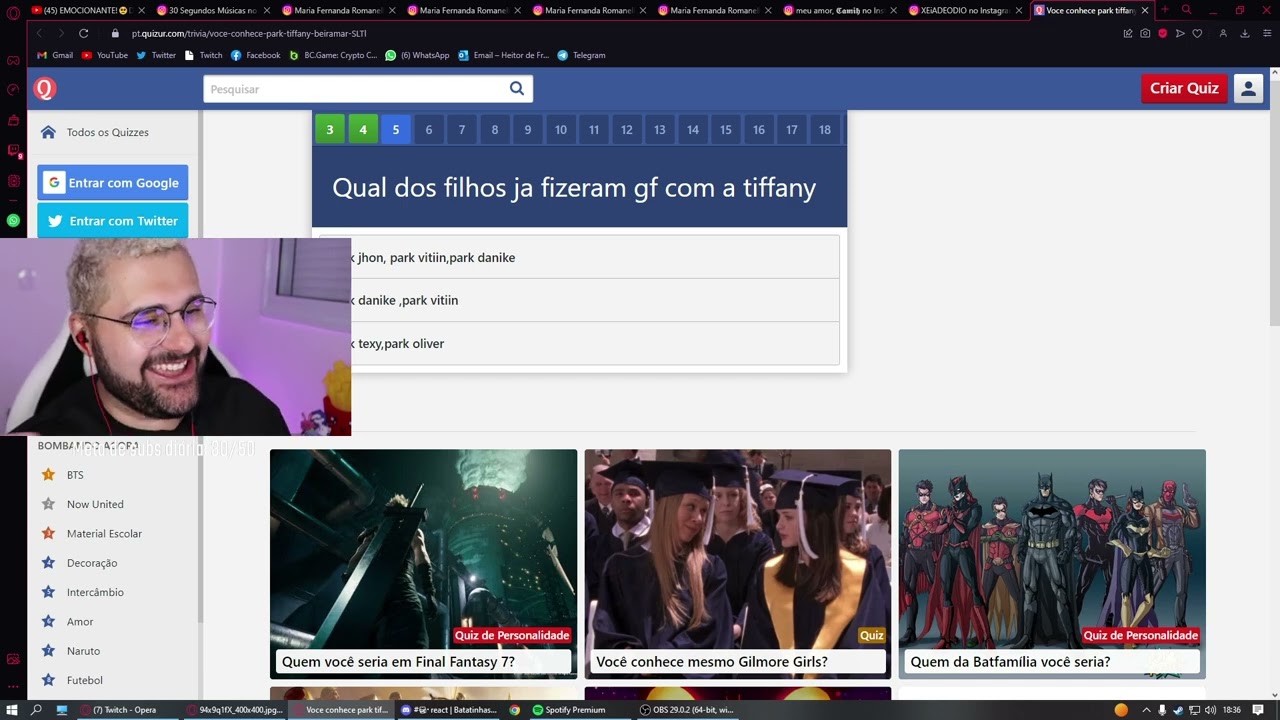 Batata faz QUIZ se ele realmente conhece PARK TIFFANY BEIRAMAR 😂 Park Tiffany GTA RP