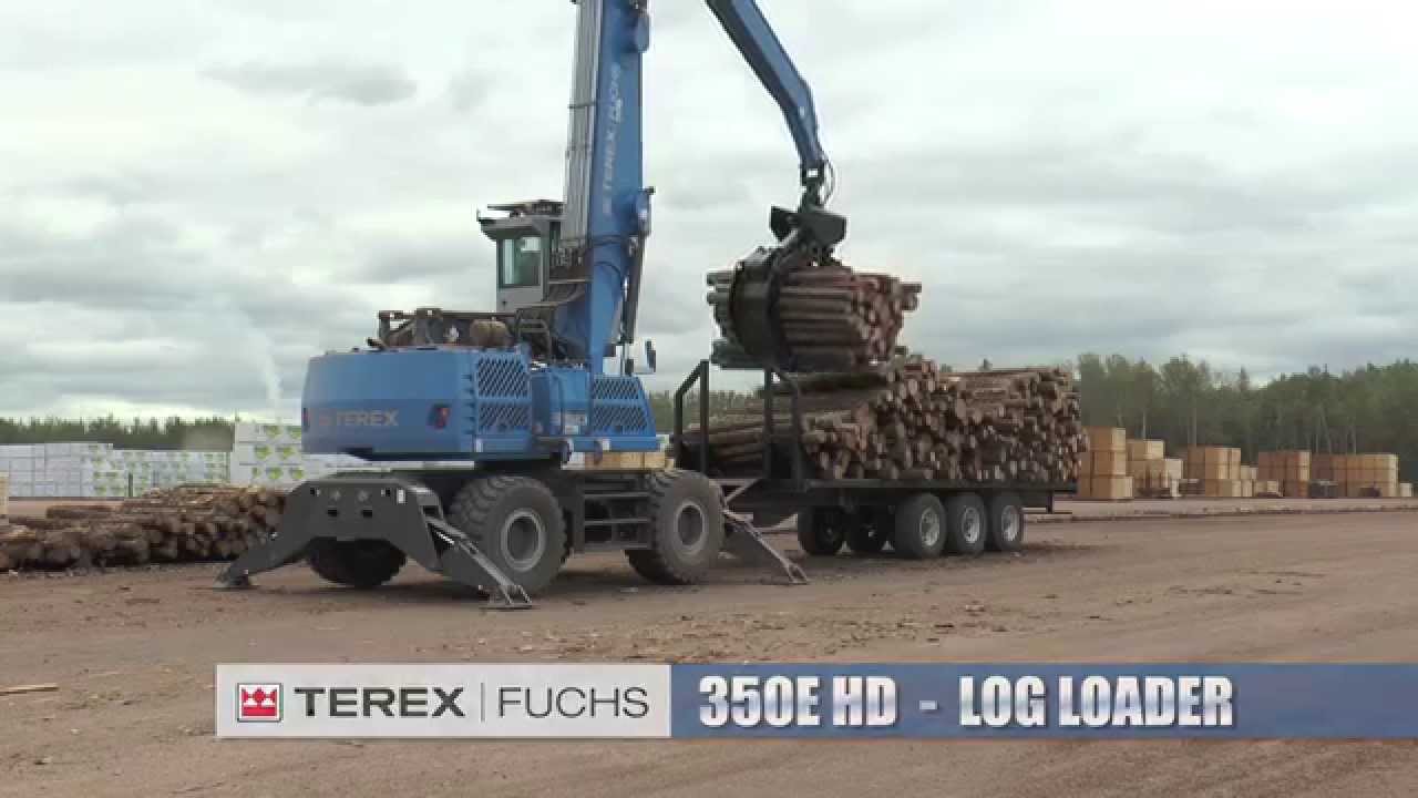 Terex Fuchs 350E HD Millyard Log Loader | 2014 Demo with A.L.P.A. Equipment Ltd.