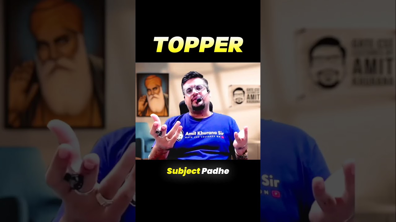 Topper Can Easily Crack Gate Exam? || #amitkhurana #shorts #gatecse