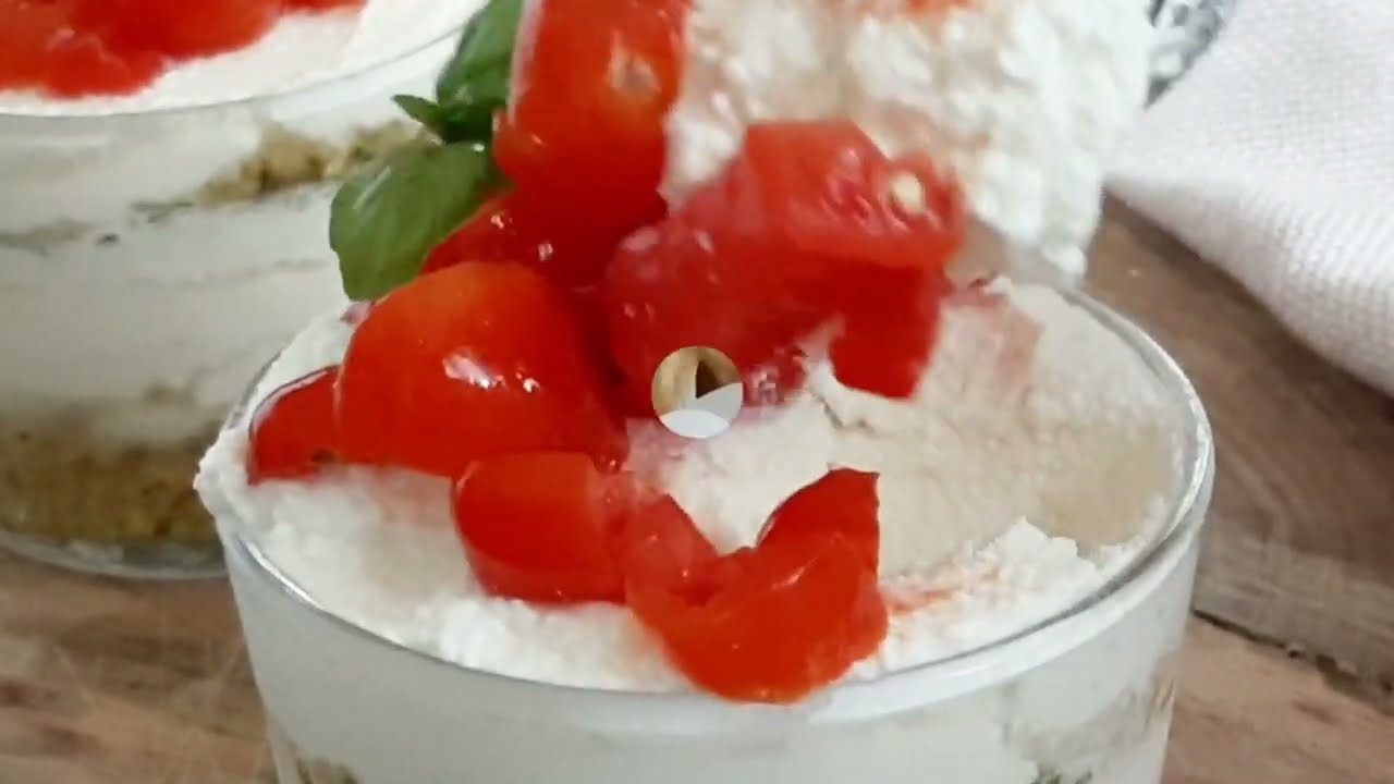 Cheesecake Philadelphia salata - monoporzione per aperitivi sfiziosi!