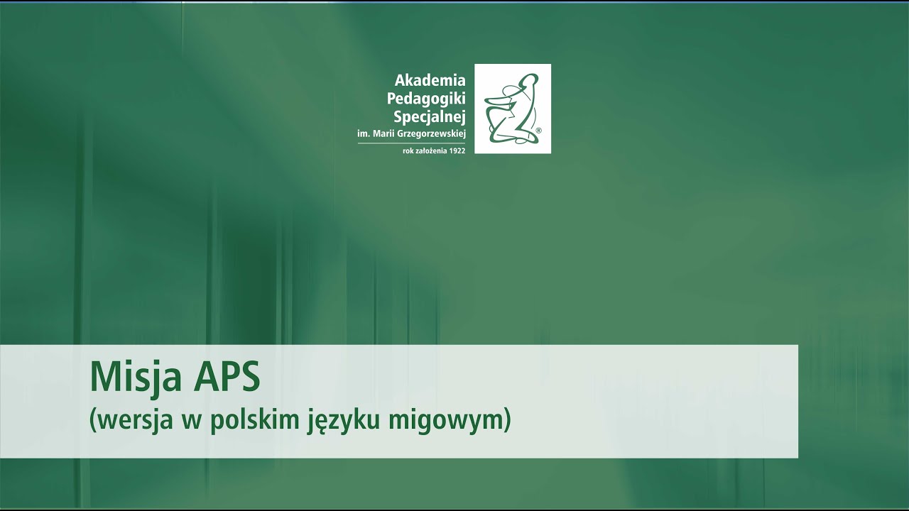 Misja APS (wersja w polskim języku migowym)