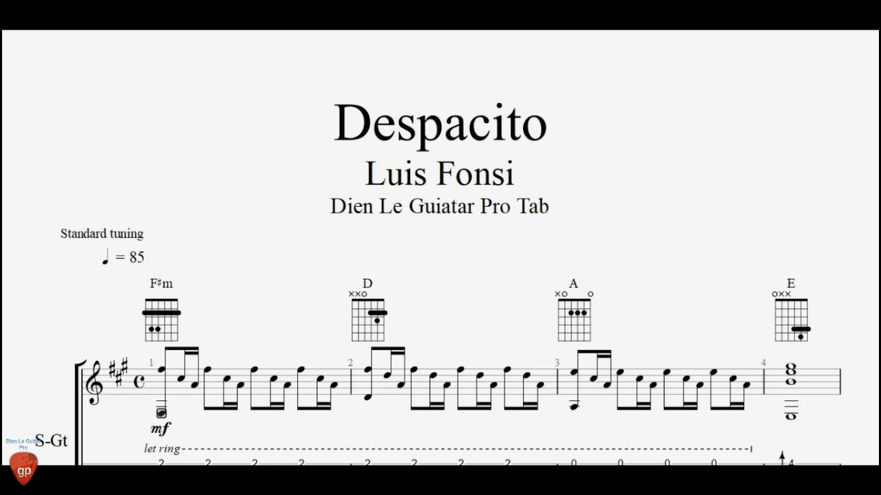 Despacito - Guitar Tutorial + TAB