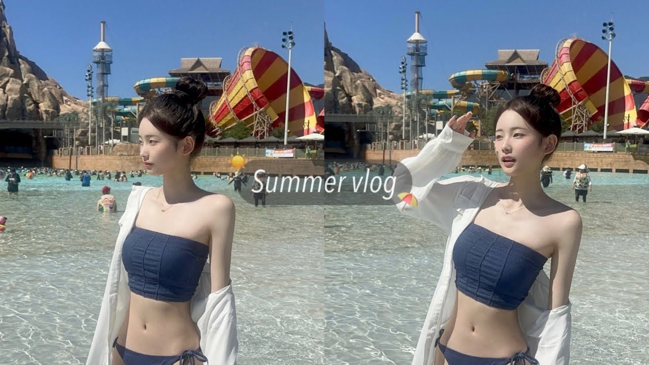 vlog. 고등학생 워터파크 브이로그 ☀️ | 07년생 브이로그 | 김해롯데워터파크