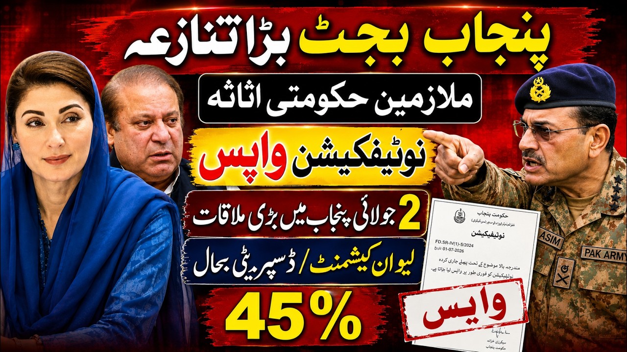 Breaking News For Govt Employees & Pensioners Of Sindh || Big Relief In Pay&Pension | Budget 2026-27