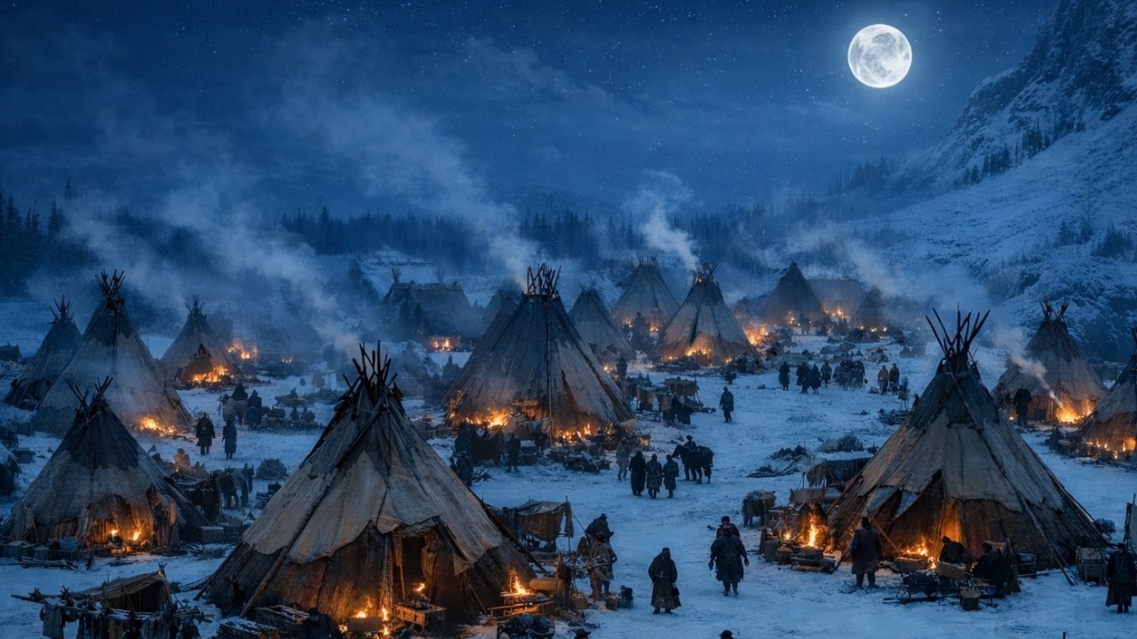 How Native Americans Stayed Alive in 100 mph Deadly Winter Storms | Relaxation History for Sleep
