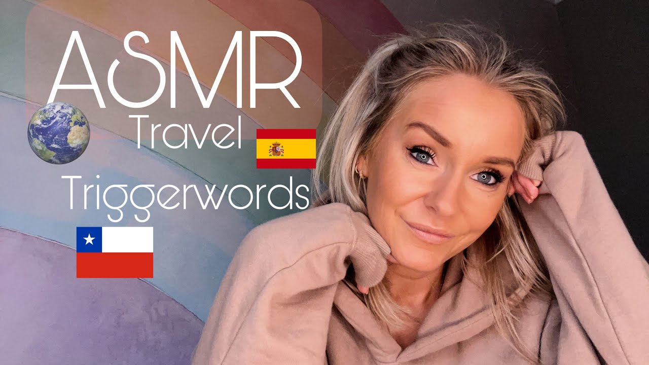 ASMR triggerwords 💕 Learn spanish travel words! 🌎🛫