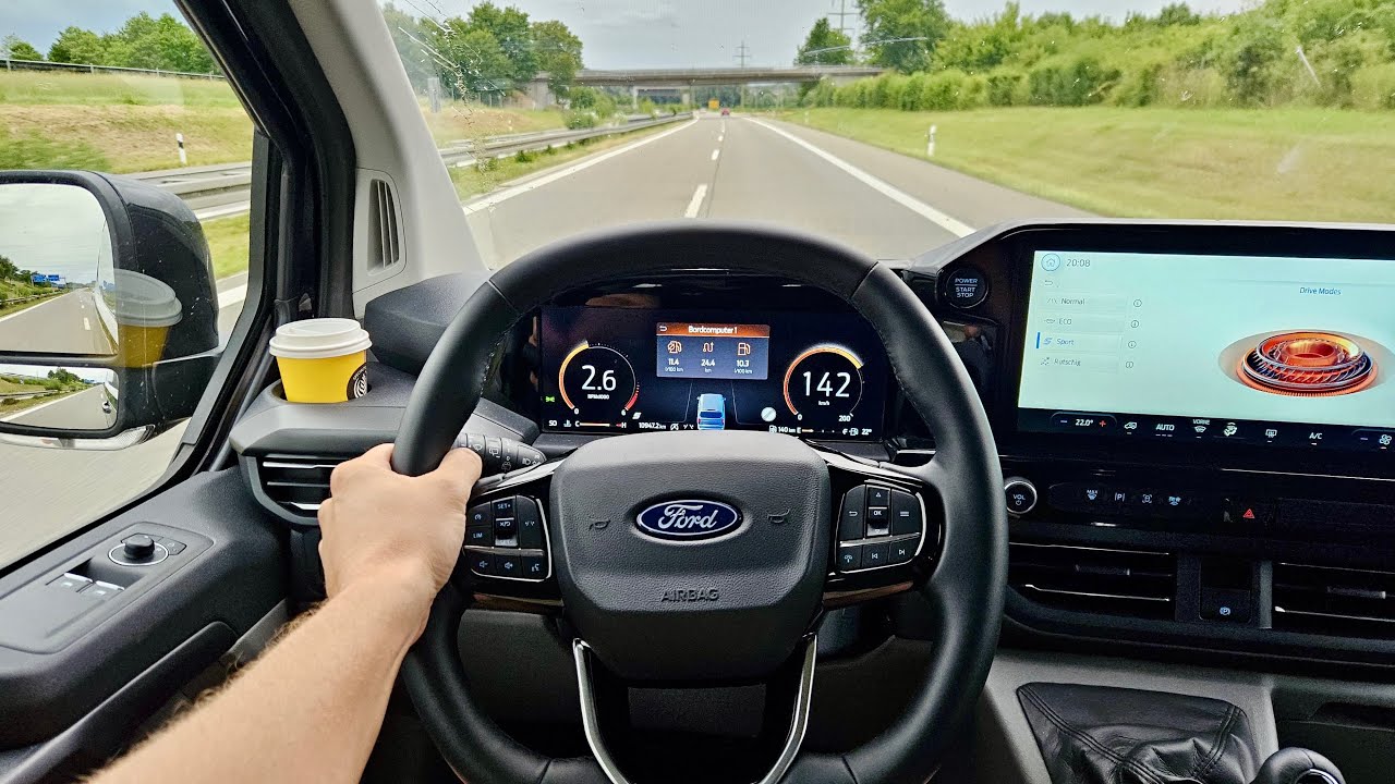 2025 Ford Tourneo Custom 2.0 EcoBlue | 136 PS | EVENING POV DRIVE | ASMR | TOPSPEED