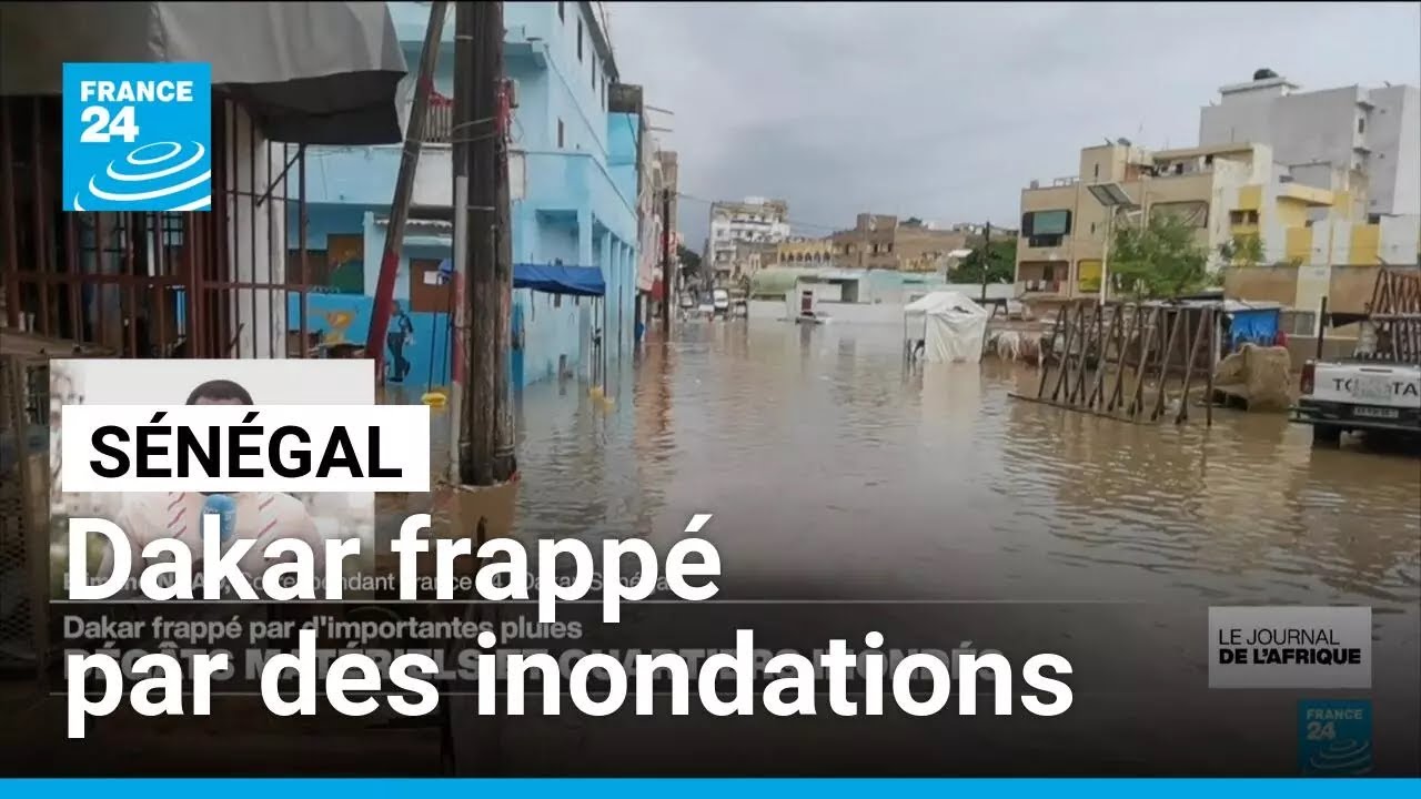 Sénégal : Dakar frappé par des inondations • FRANCE 24