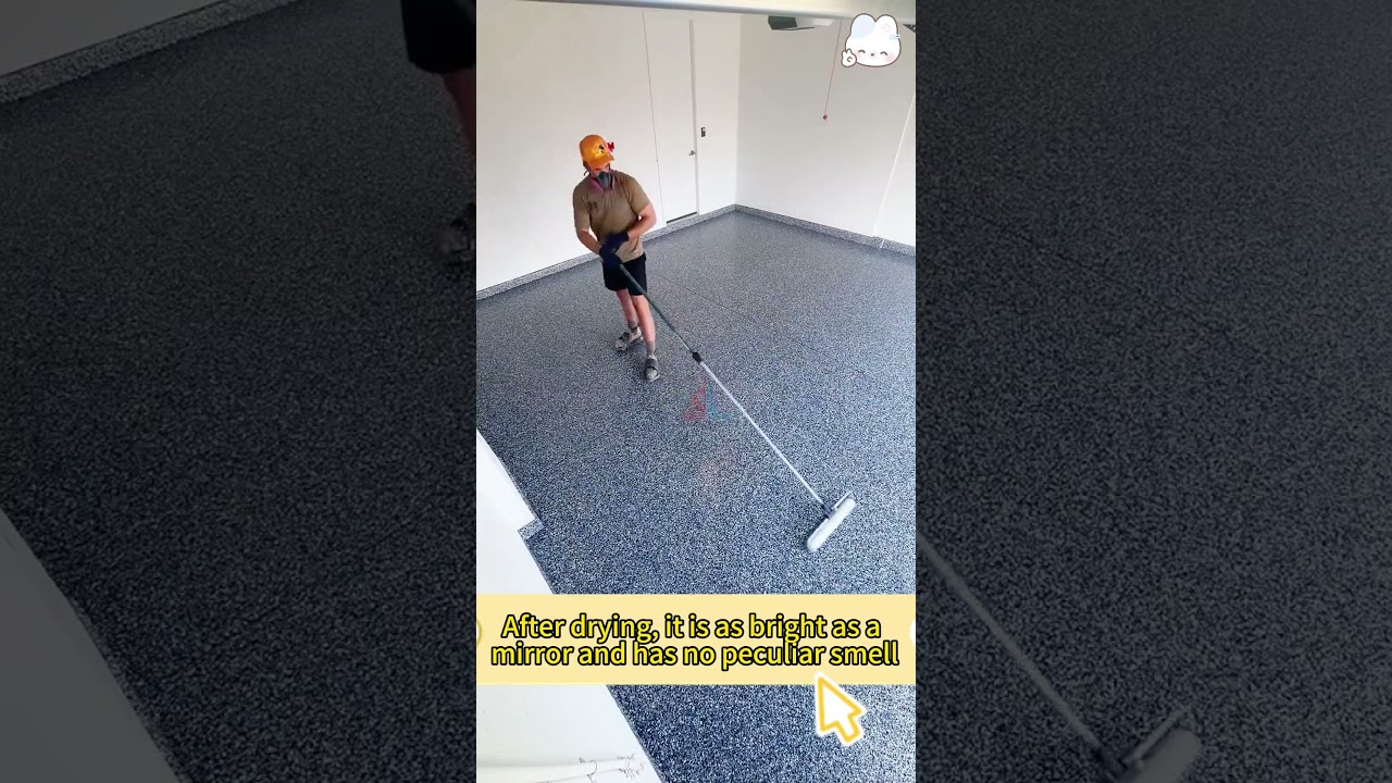 Water-resistant and anti-slip epoxy colored sand floor paint