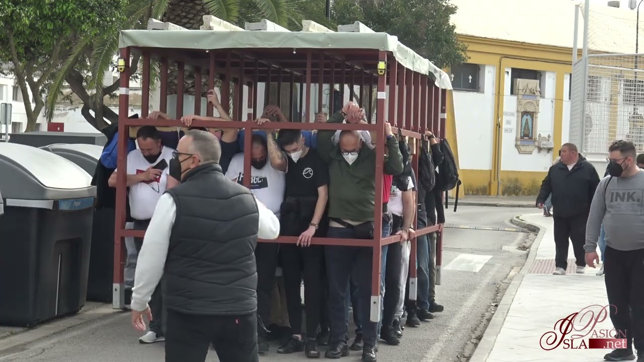 Ensayo de la cuadrilla del paso de misterio del Ecce-Homo | 4K | 2022