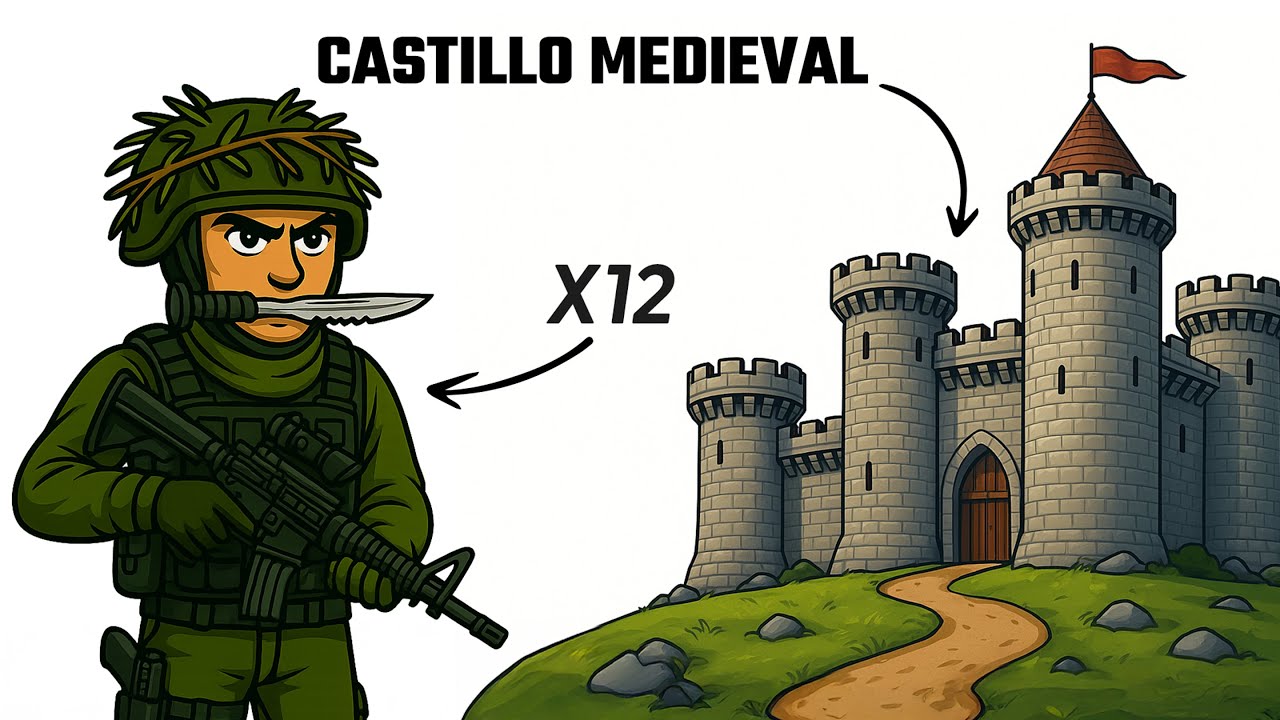 ¿Podrían 12 soldados modernos conquistar un castillo medieval?